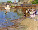 Famous Children Paintings - Children Playing at the Beach